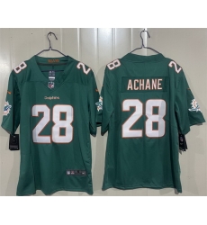 Men Miami Dolphins 28 DeVon Achane Aqua 2026 Vapor Limited Stitched Football Jersey Men Miami Dolphins 28 DeVon Achane Aqua 2026 Vapor Limited Stitched Football Jersey