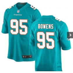 Men Miami Dolphins Tim Bowens #95 Vapor Limited Stitched NFL Jersey