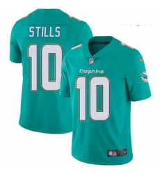 Mens Nike Miami Dolphins 10 Kenny Stills Aqua Green Team Color Vapor Untouchable Limited Player NFL Jersey