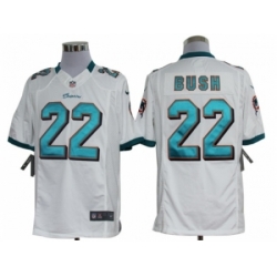 Nike Miami Dolphins 22 Reggie Bush White Limited NFL Jersey