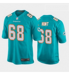 men robert hunt miami dolphins aqua game jersey 