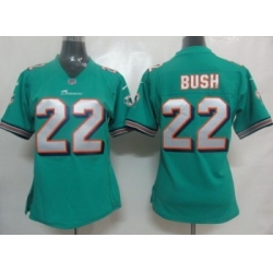 2012 Women Nike Miami Dolphins 22 Bush Jersey