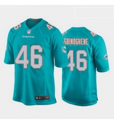 youth noah igbinoghene miami dolphins aqua game jersey 