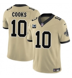 Men New Orleans Saints 10 Brandin Cooks Gold 2025 F U S E With 1 Star C Patch Alternate Vapor Limited Stitched Football Jersey Men New Orleans Saints 10 Brandin Cooks Gold 2025 F U S E With 1 Star C Patch Alternate Vapor Limited Stitched Football Jersey
