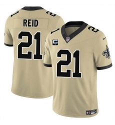 Men New Orleans Saints 21 Justin Reid Gold 2025 F U S E With 1 Star C Patch Alternate Vapor Limited Stitched Football Jersey Men New Orleans Saints 21 Justin Reid Gold 2025 F U S E With 1 Star C Patch Alternate Vapor Limited Stitched Football Jersey