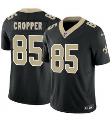 Men New Orleans Saints 85 Jalen Cropper Black 2026 F U S E Vapor Limited Stitched Football Jersey Men New Orleans Saints 85 Jalen Cropper Black 2026 F U S E Vapor Limited Stitched Football Jersey
