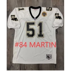 Men Saints #84 Martin White Throwback Jersey