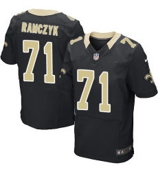 Nike Saints #71 Ryan Ramczyk Black Team Color Mens Stitched NFL Elite Jersey