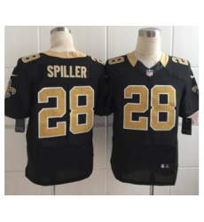 nike nfl jerseys new orleans saints 28 spiller black[Elite][spiller]