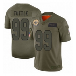 Youth New Orleans Saints 99 Shy Tuttle Limited Camo 2019 Salute to Service Football Jersey