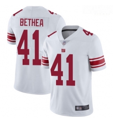 Giants 41 Antoine Bethea White Men Stitched Football Vapor Untouchable Limited Jersey