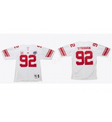 Men Michael Strahan New York Giants White 2007 Super Bowl XLII Authentic Jersey Men Michael Strahan New York Giants White 2007 Super Bowl XLII Authentic Jersey