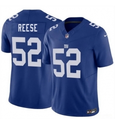 Men New York Giants  52 Arvell Reese Blue 2026 Draft F U S E  Vapor Untouchable Limited Stitched Jersey