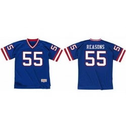 Men New York Giants 55 Gary Reasons Blue Stitched jersey