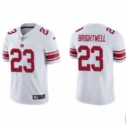 Men's New York Giants #23 Gary Brightwell White Vapor Untouchable Limited Stitched Jersey