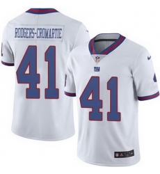 Nike Giants #41 Dominique Rodgers Cromartie White Mens Stitched NFL Limited Rush Jersey