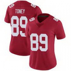 Women Nike New York Giants 89 Kadarius Toney Red Vapor Untouchable Limited Jersey