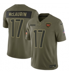 Men Washington Commanders 17 Terry McLaurin Olive 2025 Salute to Service Limited Stitched Football Jersey Men Washington Commanders 17 Terry McLaurin Olive 2025 Salute to Service Limited Stitched Football Jersey