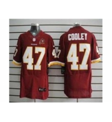 Nike Washington Redskins 47 Chris Cooley Red Elite 80TH Patch NFL Jersey