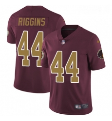 Youth Nike Washington Redskins 44 John Riggins Burgundy RedGold Number Alternate 80TH Anniversary Vapor Untouchable Limited Player NFL Jersey