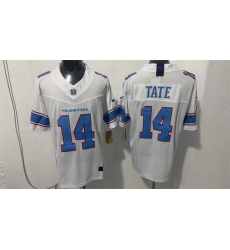Men Tennessee Titans 14 Carnell Tate White 2026 F U S E Vapor Limited Stitched Football Jersey Men Tennessee Titans 14 Carnell Tate White 2026 F U S E Vapor Limited Stitched Football Jersey