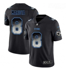 Titans 8 Marcus Mariota Black Men Stitched Football Vapor Untouchable Limited Smoke Fashion Jersey