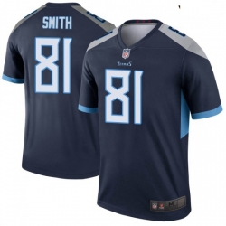 Youth Tennessee Titans 81 Jonnu Smith Legend Navy Vapor Limited Jersey