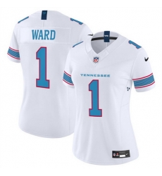 Women Tennessee Titans 1 Cameron Ward White 2026 F U S E Vapor Limited Stitched Football Jersey Women Tennessee Titans 1 Cameron Ward White 2026 F U S E Vapor Limited Stitched Football Jersey