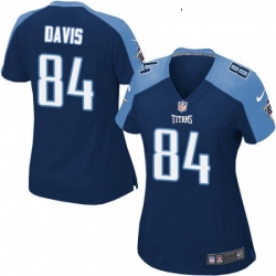 Womens Nike Tennessee Titans 84 Corey Davis Game Navy Blue Alternate NFL Jersey