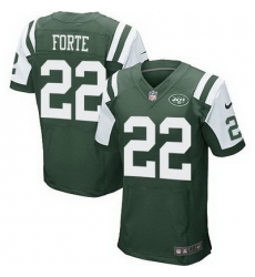 Nike Jets #22 Matt Forte Green Team Color Mens Stitched NFL Elite Jersey