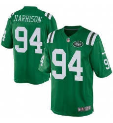 Nike Jets 94 Damon Harrison Green Mens Stitched NFL Elite Rush Jersey