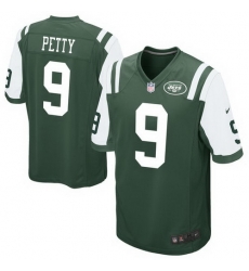 Nike New York Jets #9 Bryce Petty Green Team Color Mens Stitched NFL Elite Jersey