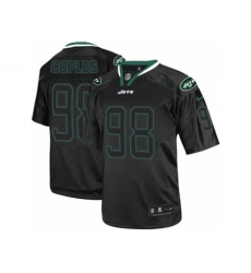 Nike New York Jets 98 Quinton Coples Black Elite Lights Out NFL Jersey