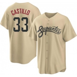 Mens Arizona Diamondbacks Neyfy Castillo Gold 2021 City Connect Cool Base Jersey