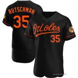 Men Baltimore Orioles 35 Adley Rutschman Black Flexbase Jersey