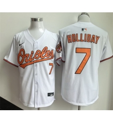 Men Baltimore Orioles 7 Jackson Holliday White 2025 Home Limited Stitched Baseball Jersey Men Baltimore Orioles 7 Jackson Holliday White 2025 Home Limited Stitched Baseball Jersey