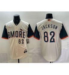 Men Baltimore Orioles 82 Jeremiah Jackson Natural 2026 City Connect Stadium Stitched Baseball Jersey Men Baltimore Orioles 82 Jeremiah Jackson Natural 2026 City Connect Stadium Stitched Baseball Jersey