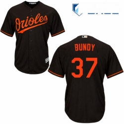 Youth Majestic Baltimore Orioles 37 Dylan Bundy Replica Black Alternate Cool Base MLB Jersey