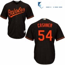 Youth Majestic Baltimore Orioles 54 Andrew Cashner Replica Black Alternate Cool Base MLB Jersey 