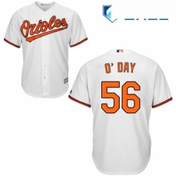 Youth Majestic Baltimore Orioles 56 Darren ODay Replica White Home Cool Base MLB Jersey