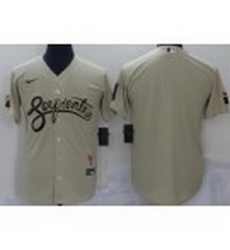 Men Arizona Diamondback Blank Gold 2021 City Connect Stitched MLB Cool Base Nike Jersey