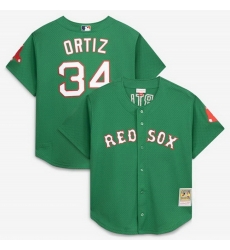 Men Boston Red Sox 34 David Ortiz Kelly Green Cooperstown Collection Stitched Baseball Jersey Men Boston Red Sox 34 David Ortiz Kelly Green Cooperstown Collection Stitched Baseball Jersey