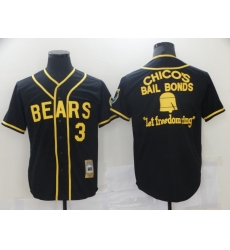 Men Chicago Bears 3 Film Bail Bonds Let Freedom Ring Black Base Ball Jersey