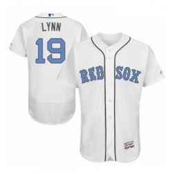 Mens Majestic Boston Red Sox 19 Fred Lynn Authentic White 2016 Fathers Day Fashion Flex Base MLB Jersey