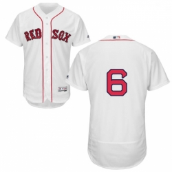 Mens Majestic Boston Red Sox 6 Johnny Pesky White Home Flex Base Authentic Collection MLB Jersey