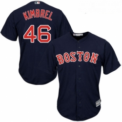 Youth Majestic Boston Red Sox 46 Craig Kimbrel Authentic Navy Blue Alternate Road Cool Base MLB Jersey