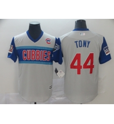 Cubs 44 Anthony Rizzo Tony Gray 2019 MLB Little League Classic Player Jersey