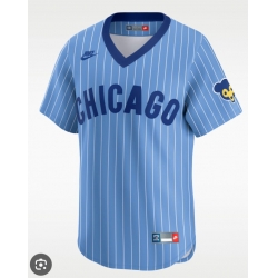 Men Chicago Cubs Nike Throwback Cooperstown Collection Limited Jersey Blue