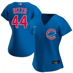 Chicago Cubs 44 Anthony Rizzo Nike Women Alternate 2020 MLB Player Jersey Royal