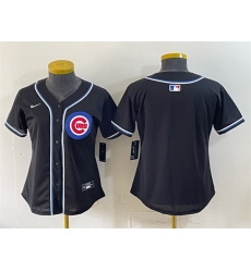 Youth Chicago Cubs 2026 Fashion Replica Black Out Stitched Baseball Jersey
